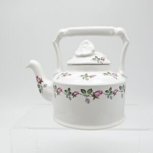 Vintage Arthur Wood England #6345 Floral Teapot by Ornamental Lid Tall Handle